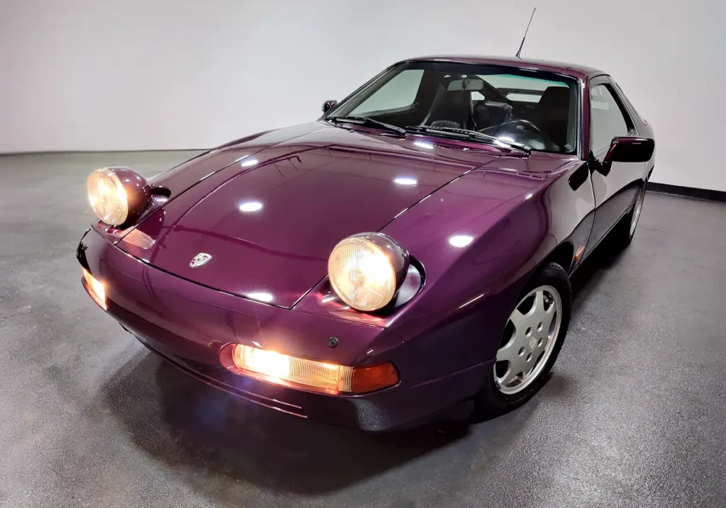 1993-Porsche-928-S4-Maroon-classic-car