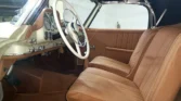 Luxurious new brown interior of a fully restored 1956 Mercedes Benz 190SL