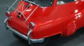 Side view of red 1958 BMW Isetta 300