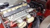 Restored 4.2-liter inline-six engine of the 1970 Jaguar E-Type 4.2 (2+2)